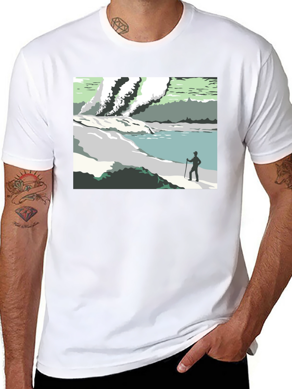 Scenic Landscape Graphic Tee