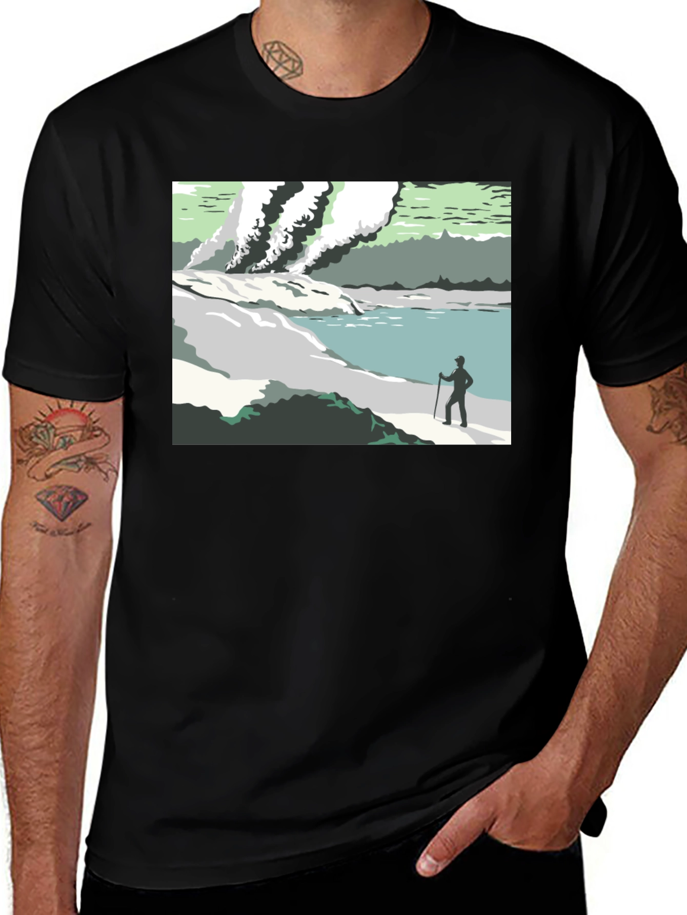 Scenic Landscape Graphic Tee