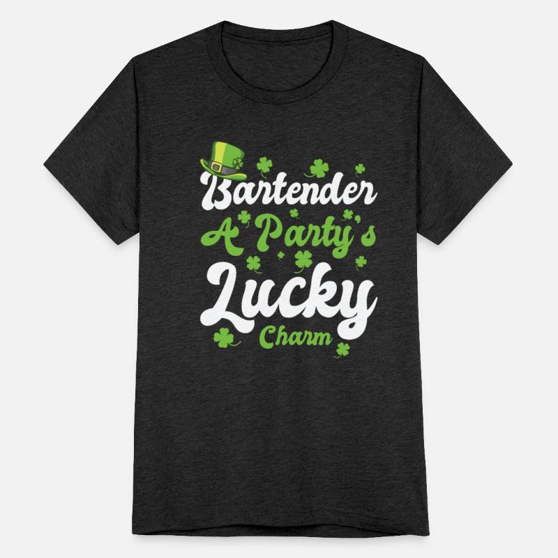 St. Patrick's Day Shamrock Clover Bartender Lucky