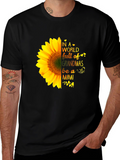 Sunflower Grandmas Mimi Black T-Shirt