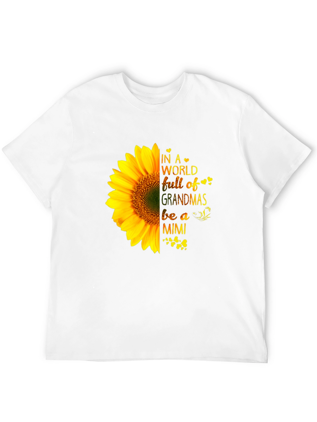 Sunflower Grandmas Mimi Black T-Shirt
