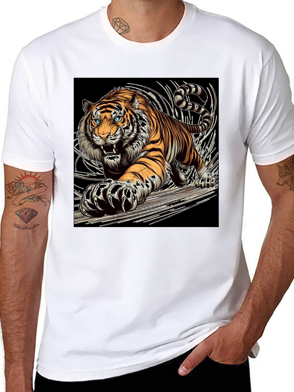 Tiger Graphic Tee - Bold Animal Print