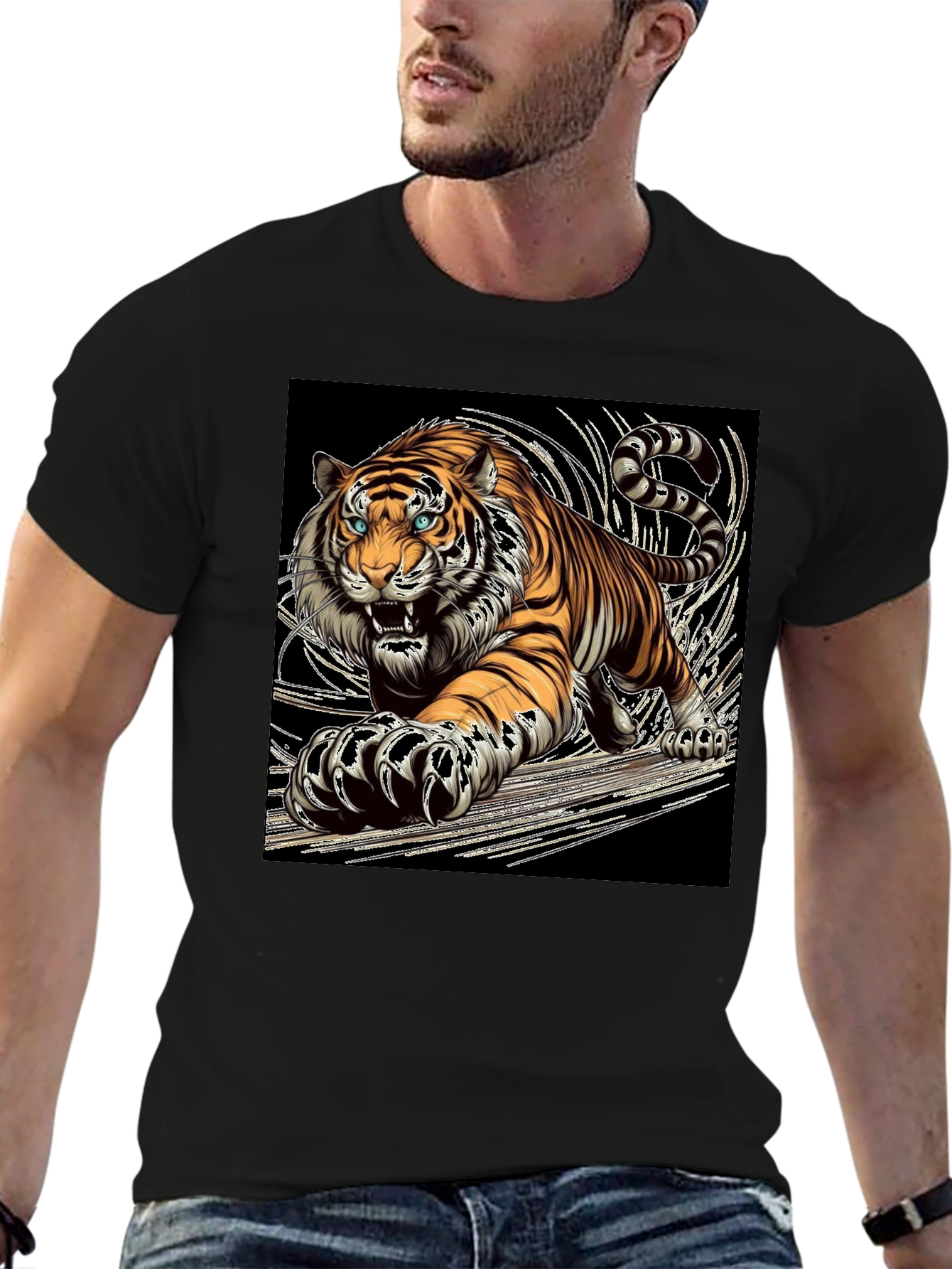 Tiger Graphic Tee - Bold Animal Print