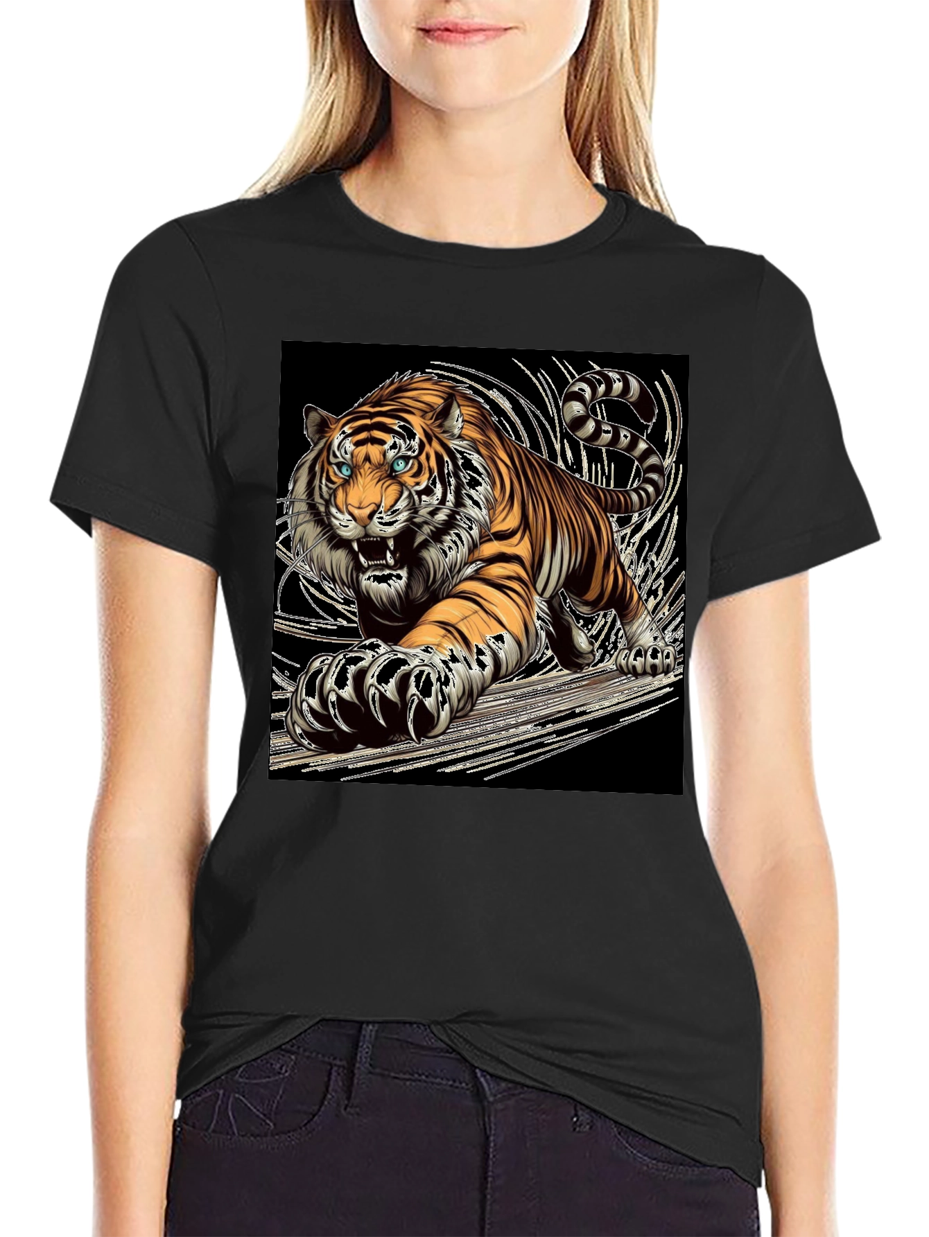 Tiger Graphic Tee - Bold Animal Print