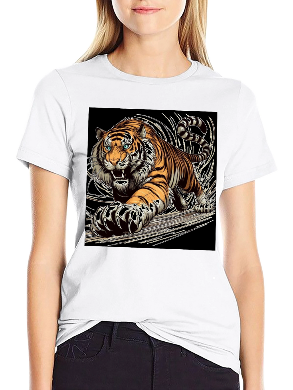 Tiger Graphic Tee - Bold Animal Print