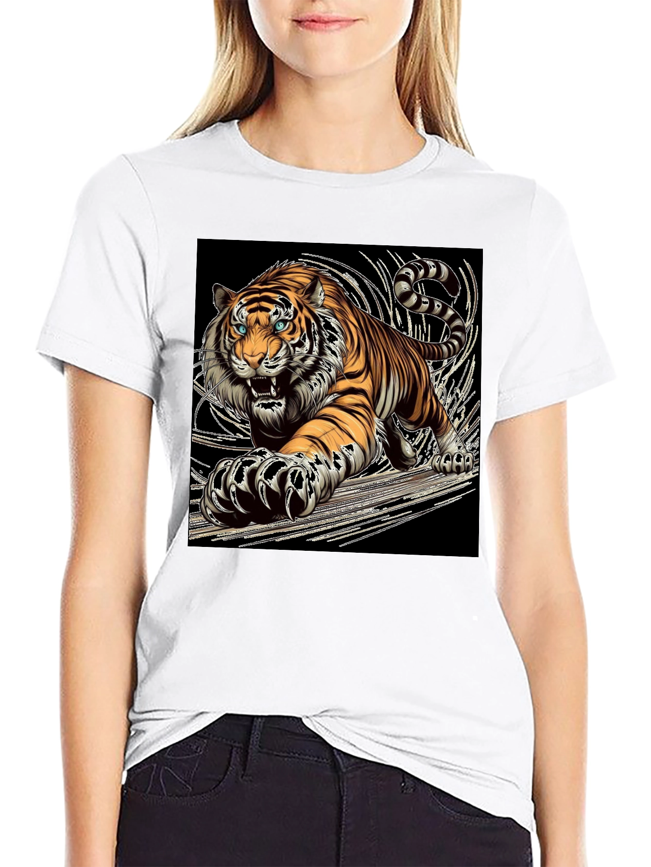 Tiger Graphic Tee - Bold Animal Print