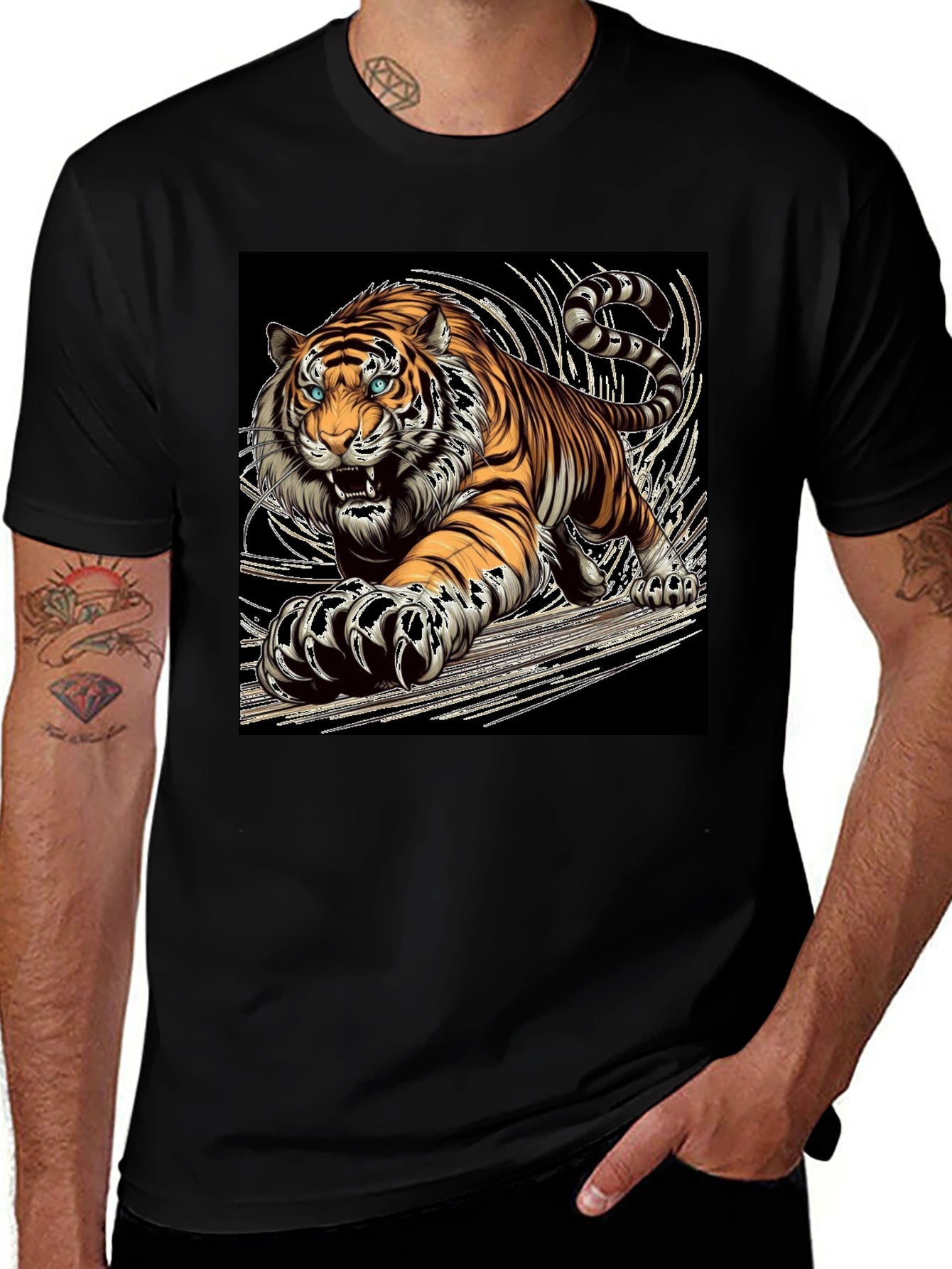 Tiger Graphic Tee - Bold Animal Print
