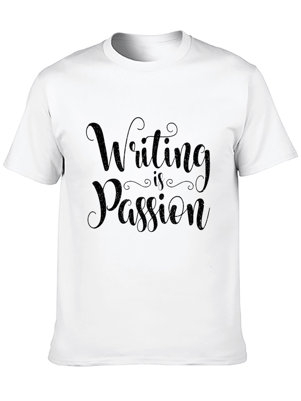 Writing is Passion Black T-Shirt