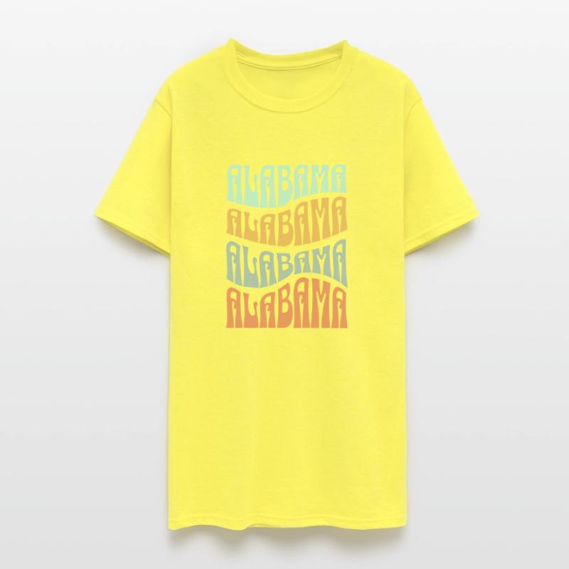 State Of Alabama Retro Aesthetic Groovy Font