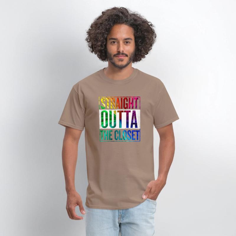 Straight Outta The Closet LGBT Gay Pride T-Shirt