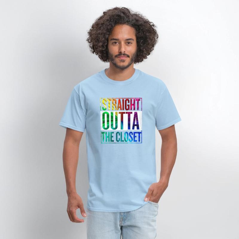 Straight Outta The Closet LGBT Gay Pride T-Shirt