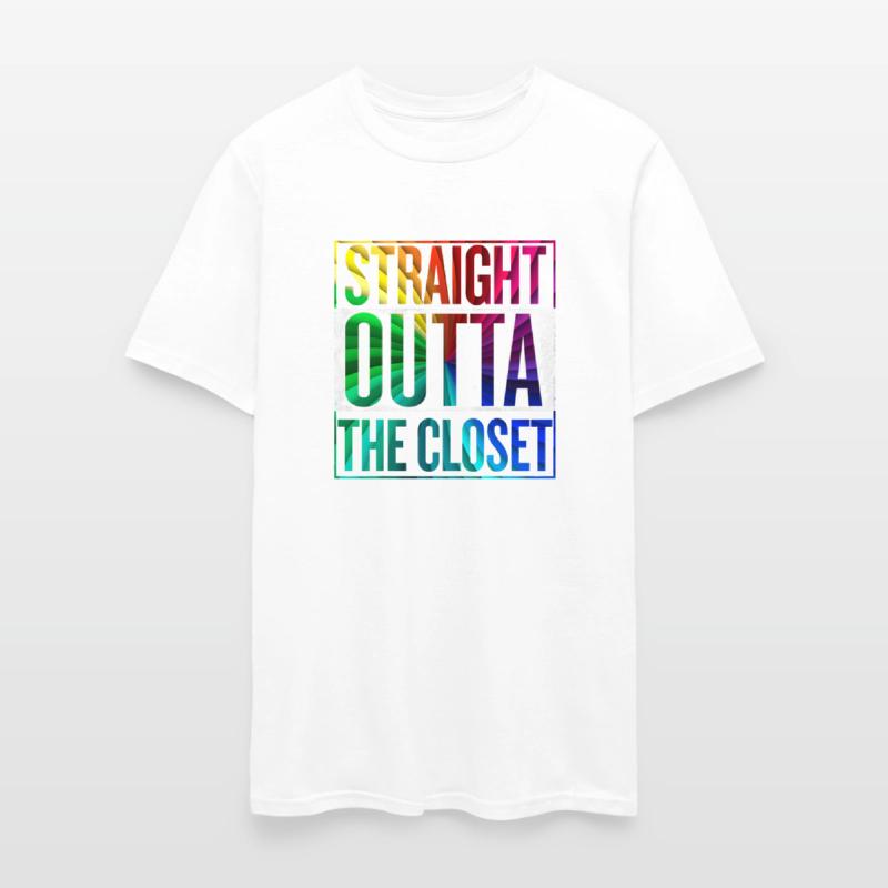 Straight Outta The Closet LGBT Gay Pride T-Shirt