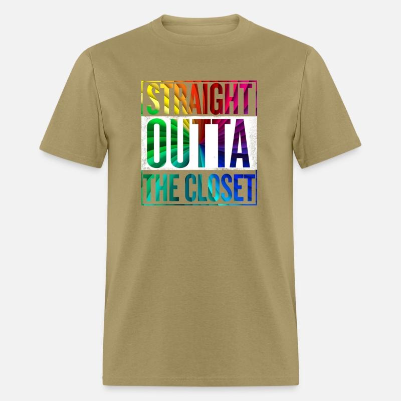 Straight Outta The Closet LGBT Gay Pride T-Shirt