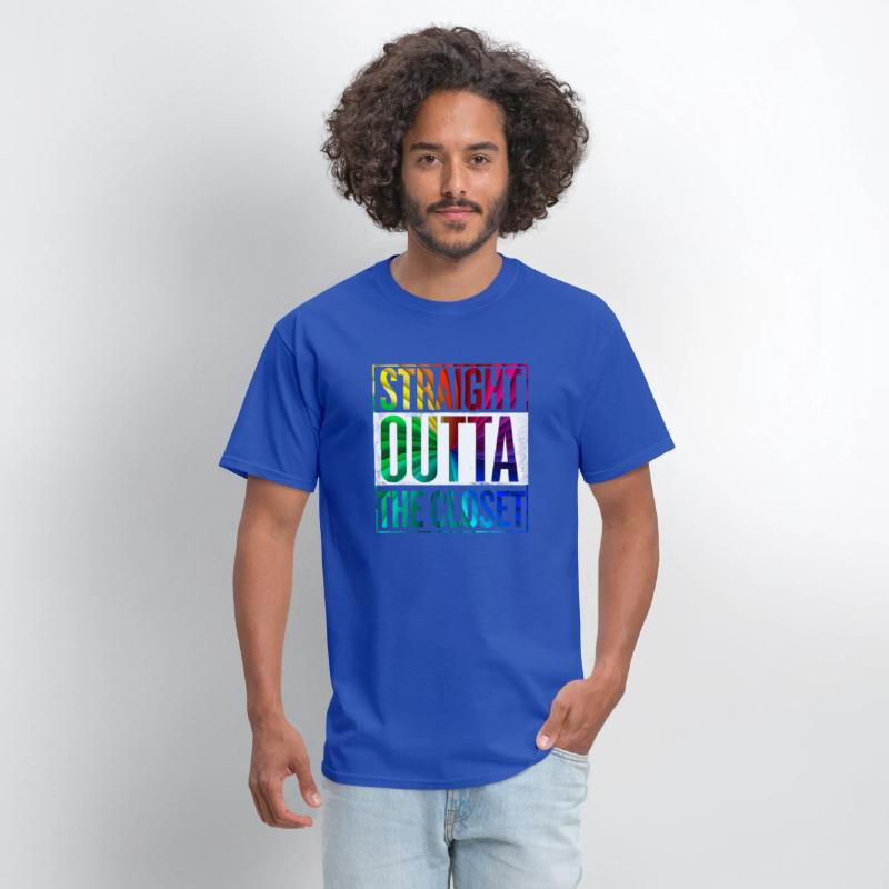 Straight Outta The Closet LGBT Gay Pride T-Shirt