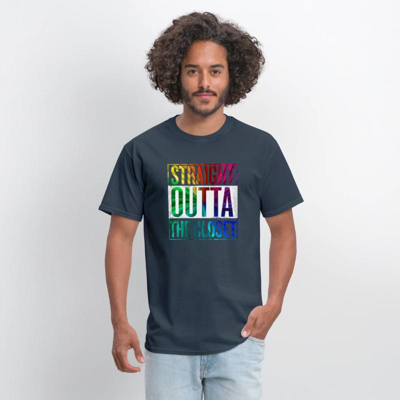Straight Outta The Closet LGBT Gay Pride T-Shirt