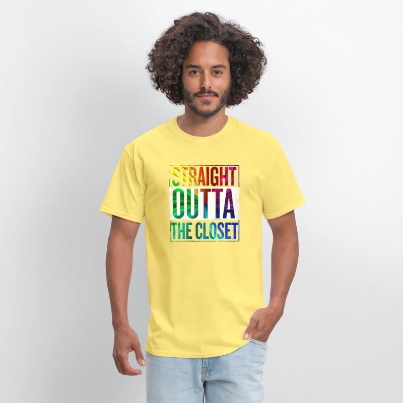 Straight Outta The Closet LGBT Gay Pride T-Shirt