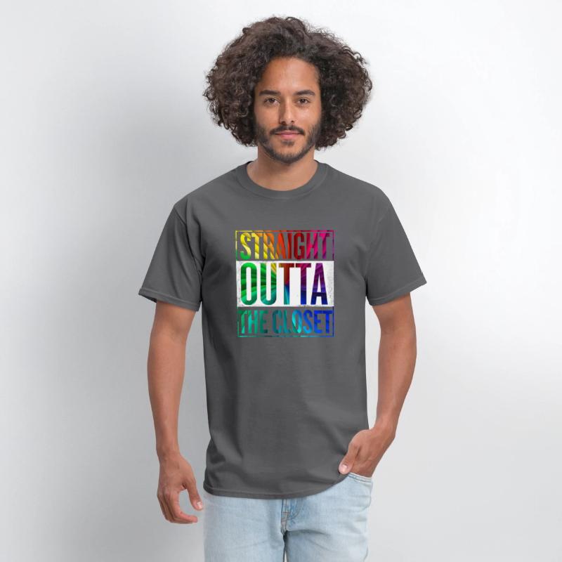 Straight Outta The Closet LGBT Gay Pride T-Shirt