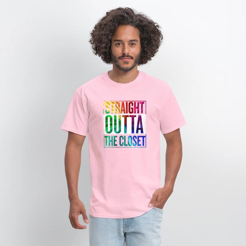 Straight Outta The Closet LGBT Gay Pride T-Shirt