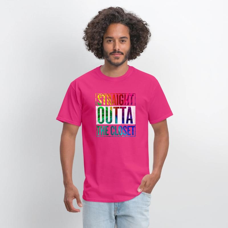 Straight Outta The Closet LGBT Gay Pride T-Shirt