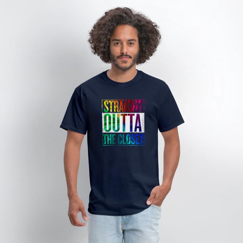 Straight Outta The Closet LGBT Gay Pride T-Shirt