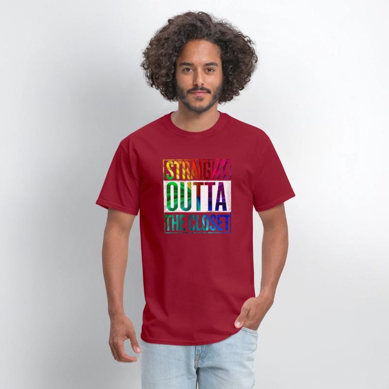 Straight Outta The Closet LGBT Gay Pride T-Shirt