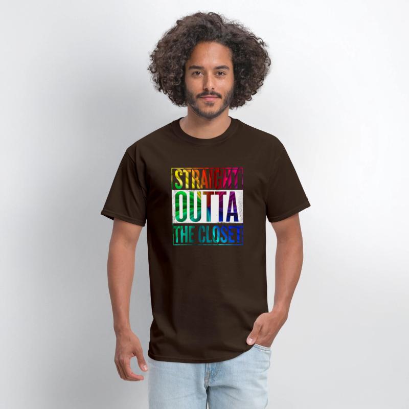 Straight Outta The Closet LGBT Gay Pride T-Shirt