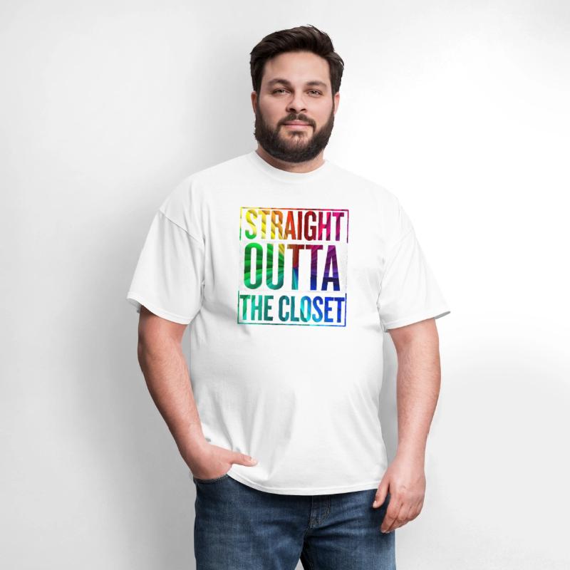 Straight Outta The Closet LGBT Gay Pride T-Shirt