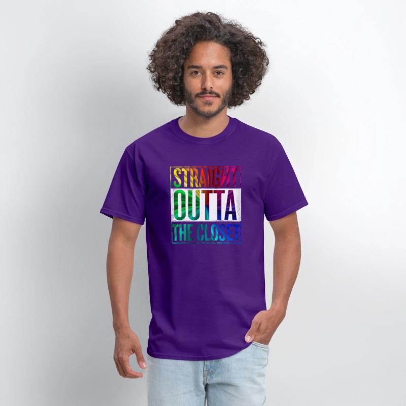 Straight Outta The Closet LGBT Gay Pride T-Shirt