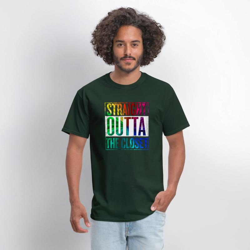 Straight Outta The Closet LGBT Gay Pride T-Shirt