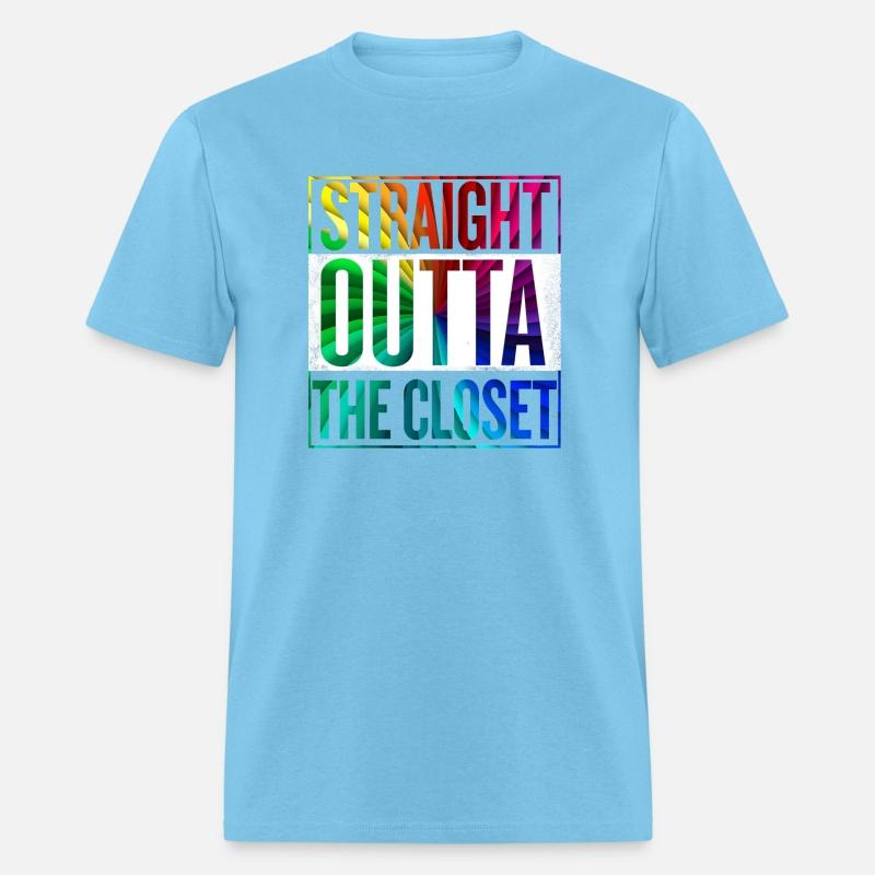 Straight Outta The Closet LGBT Gay Pride T-Shirt