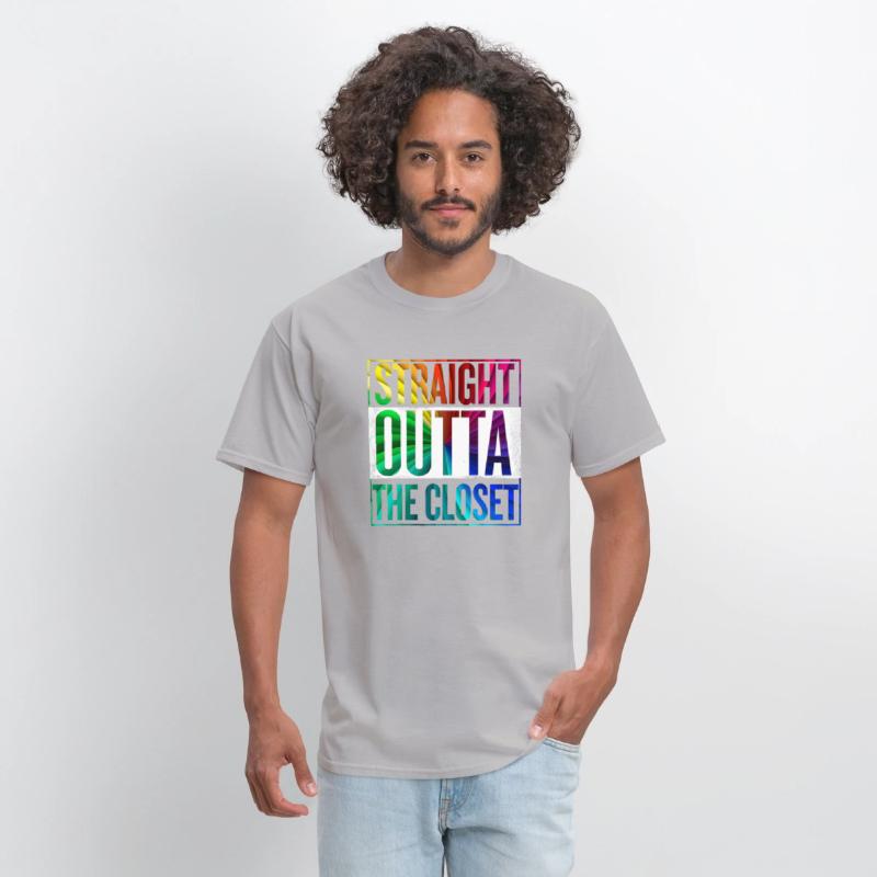 Straight Outta The Closet LGBT Gay Pride T-Shirt