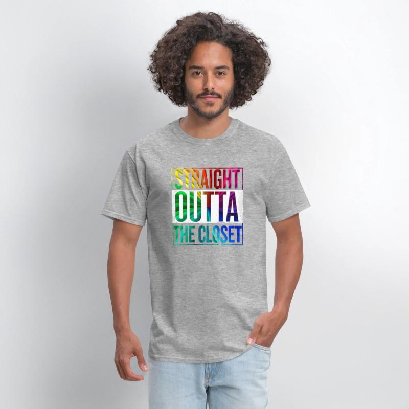 Straight Outta The Closet LGBT Gay Pride T-Shirt