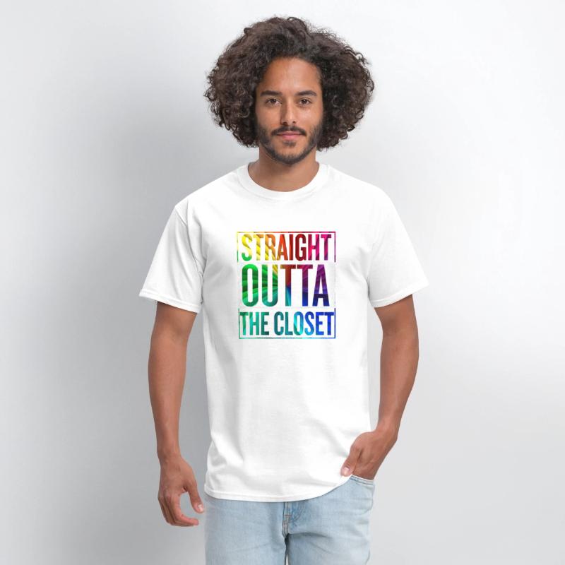 Straight Outta The Closet LGBT Gay Pride T-Shirt