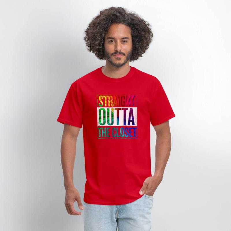 Straight Outta The Closet LGBT Gay Pride T-Shirt