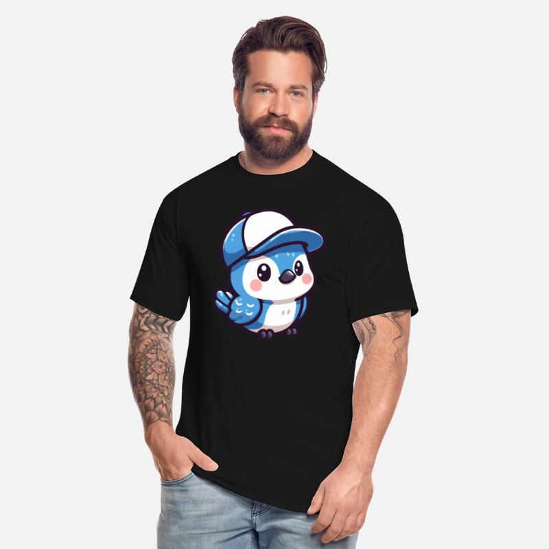 Stylish Blue Jay with Hat