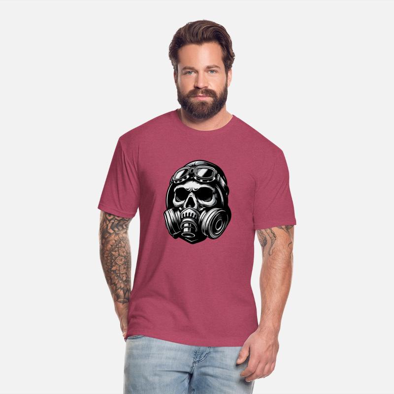 Stylish skull with a gas mask 2