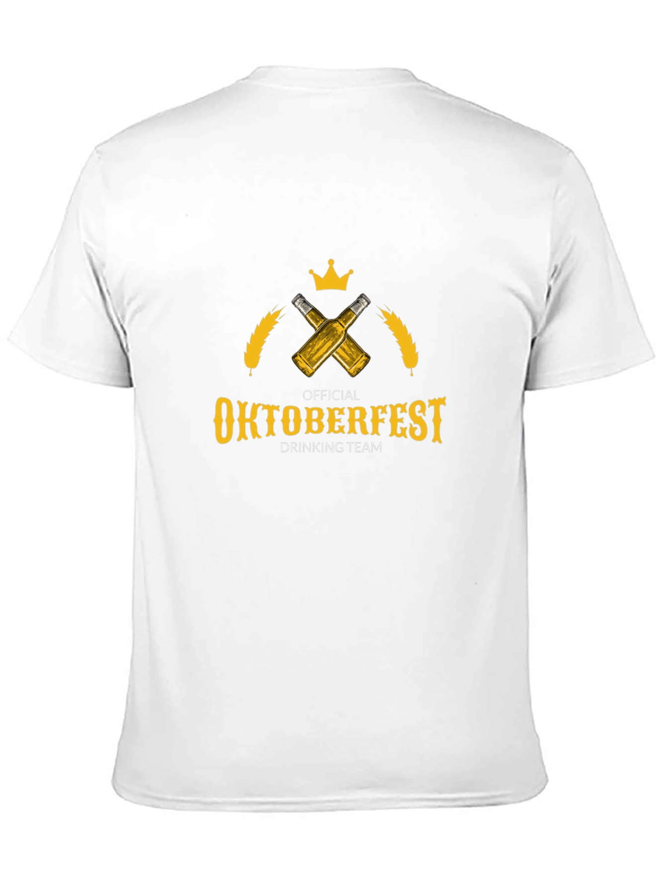 Oktoberfest Drinking Team T-Shirt - Beer & Crown Design
