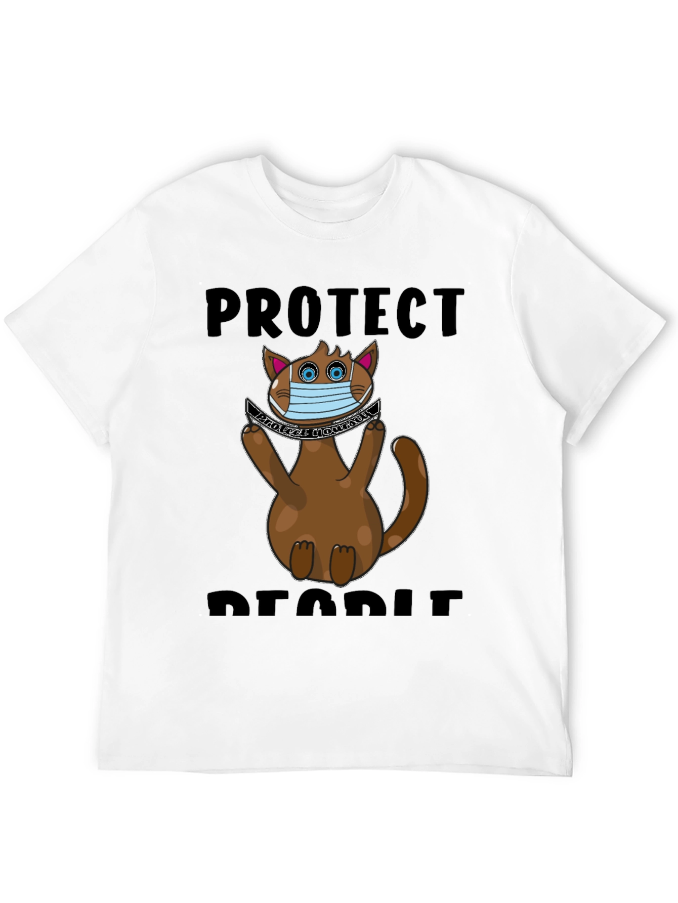Protect People Funny Cat T-Shirt