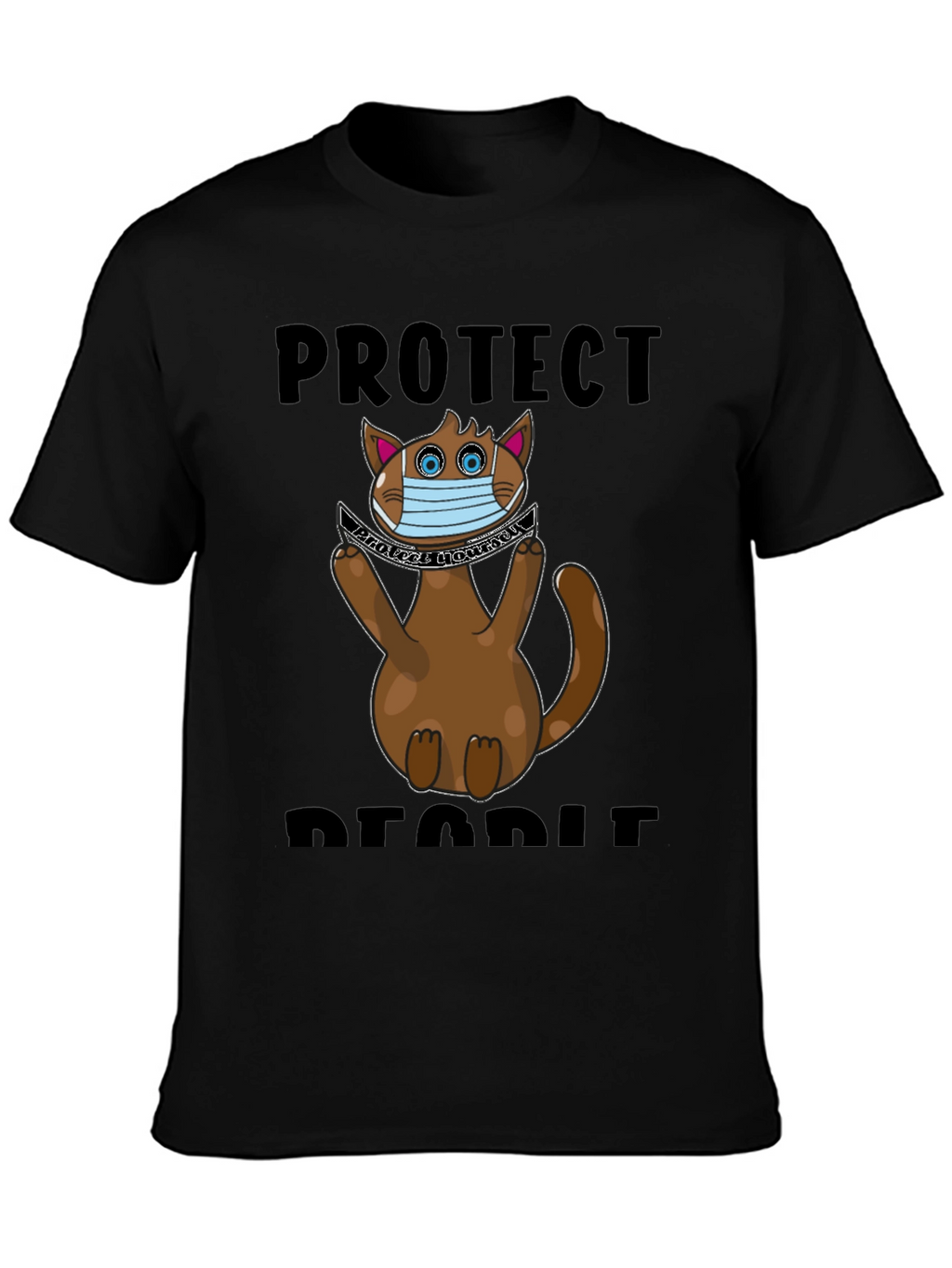 Protect People Funny Cat T-Shirt