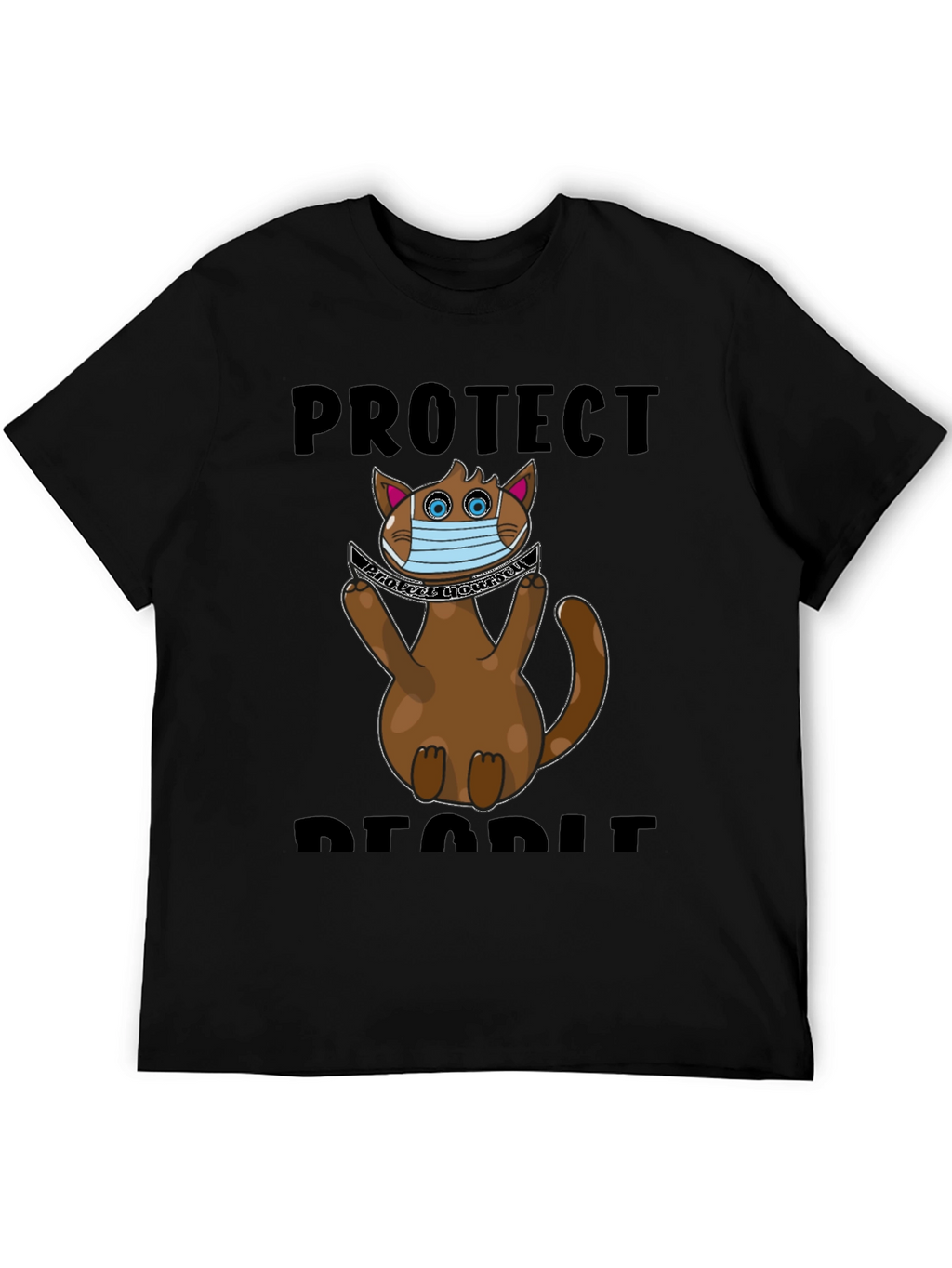 Protect People Funny Cat T-Shirt