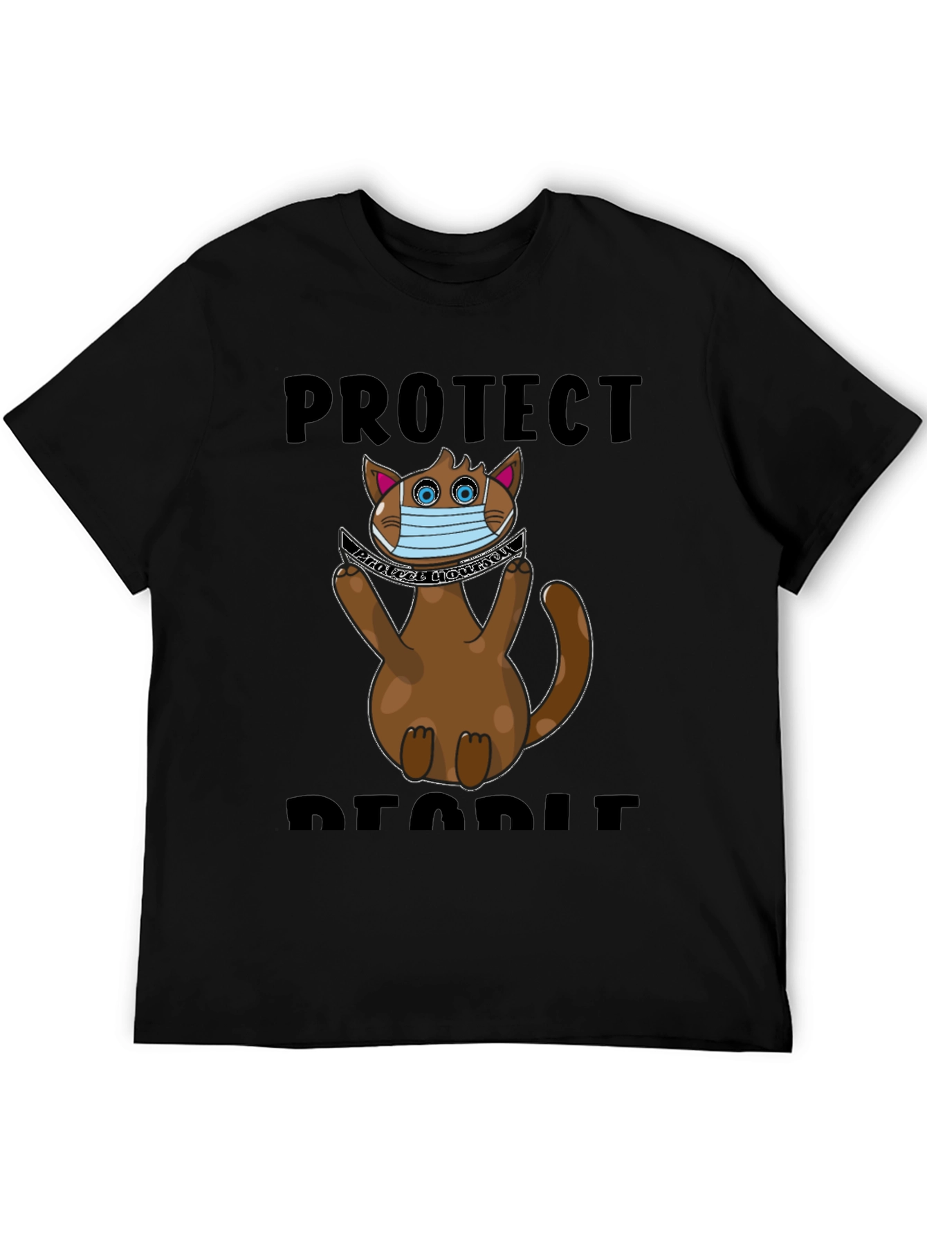 Protect People Funny Cat T-Shirt