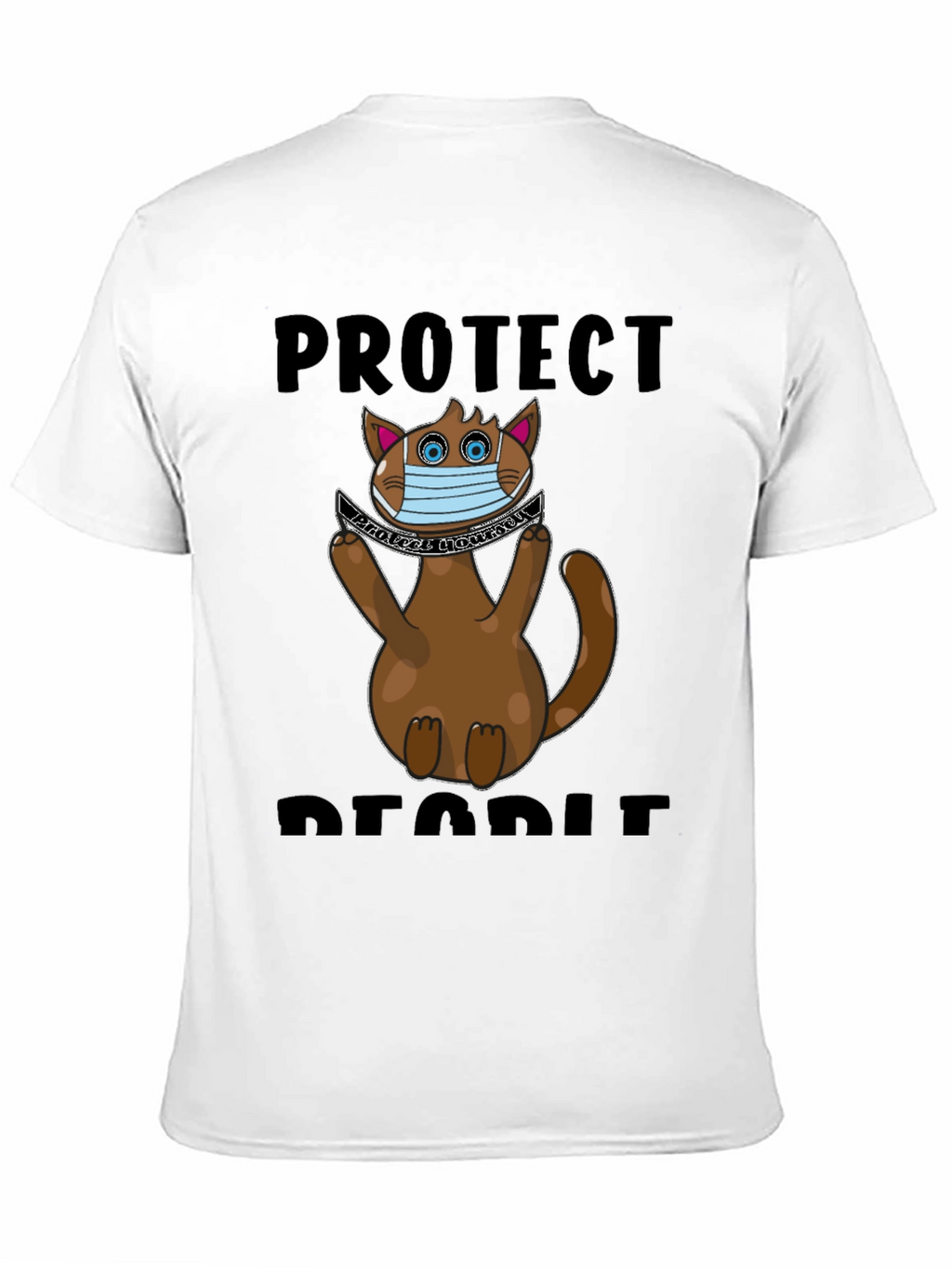 Protect People Funny Cat T-Shirt