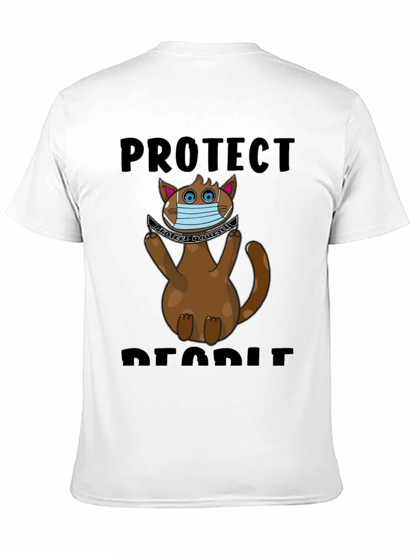 Protect People Funny Cat T-Shirt