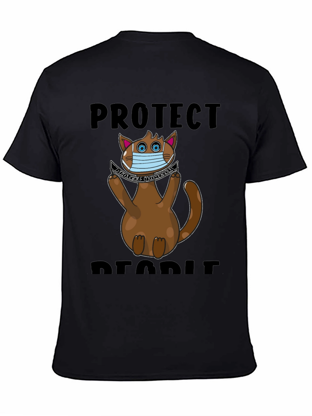 Protect People Funny Cat T-Shirt