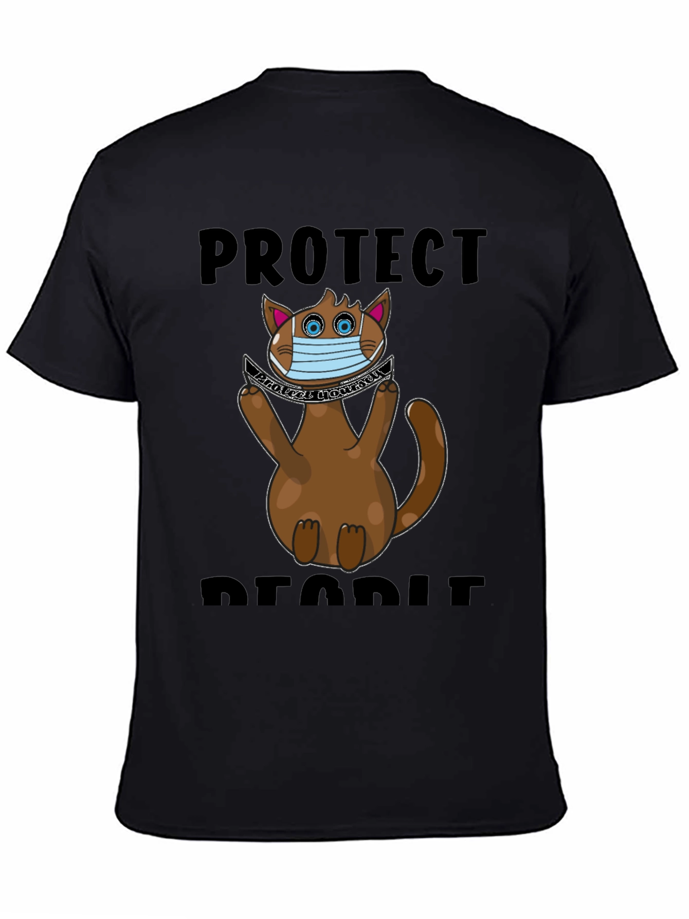 Protect People Funny Cat T-Shirt