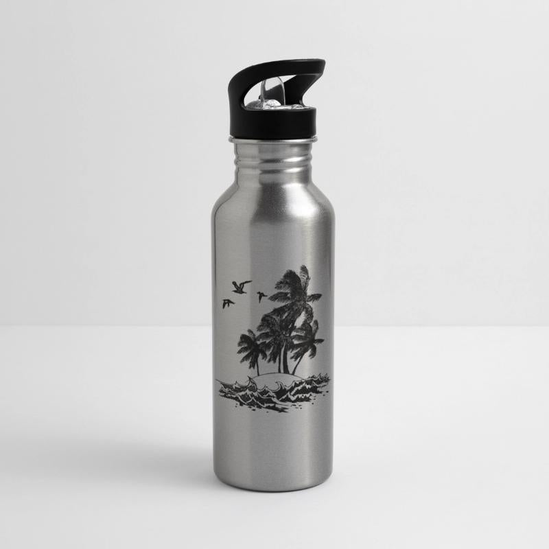 Summer Island with Palm trees