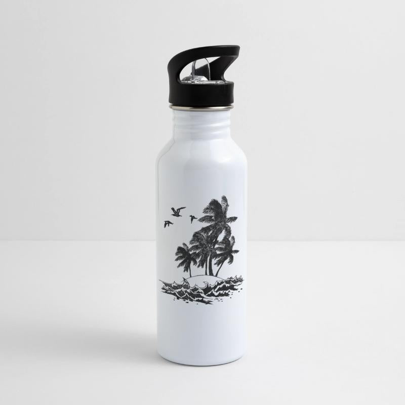 Summer Island with Palm trees