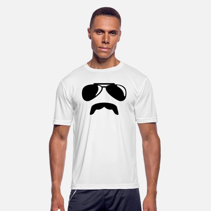 Sunglasses moustache