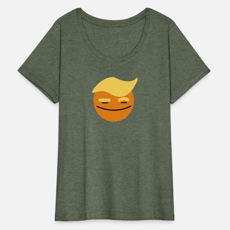 Support Donald J. Trump. Orange Trump Smile Face.