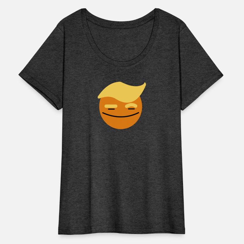 Support Donald J. Trump. Orange Trump Smile Face.